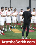 تمرین نوبت صبح پرسپولیس در سالن وزنه