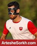 مرتضی با ماسک برای پرسپولیس بازی می‌کند