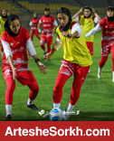 تمرین تاکتیکی بانوان پرسپولیس برگزار شد